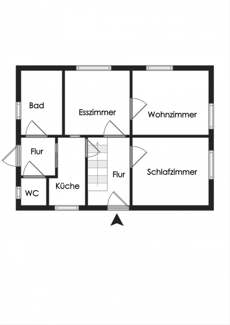 Grundriss Erdgeschoss Einfamilienhaus Westerstede