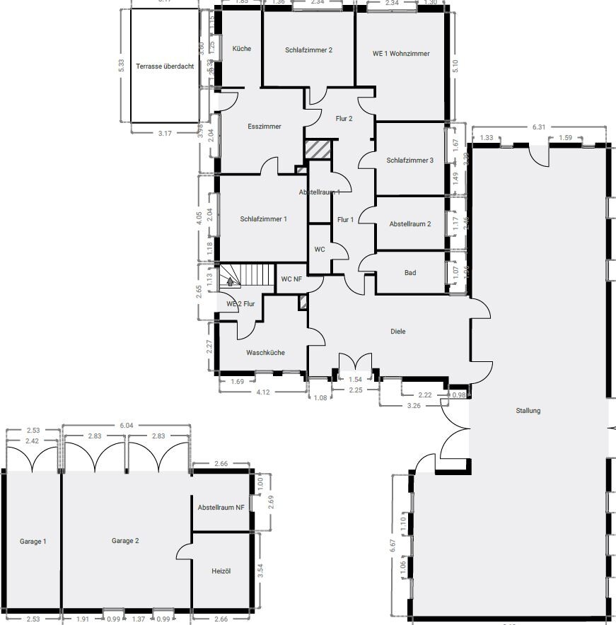Erdgeschoss Resthof Wiefelstede / Wemkendorf