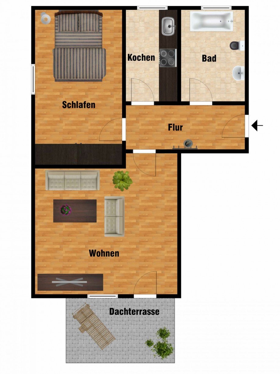 Grundriss Etagenwohnung Edewecht