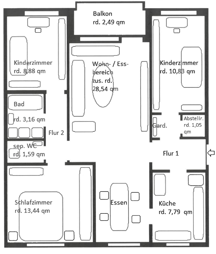 Grundriss Wohnung Westerstede