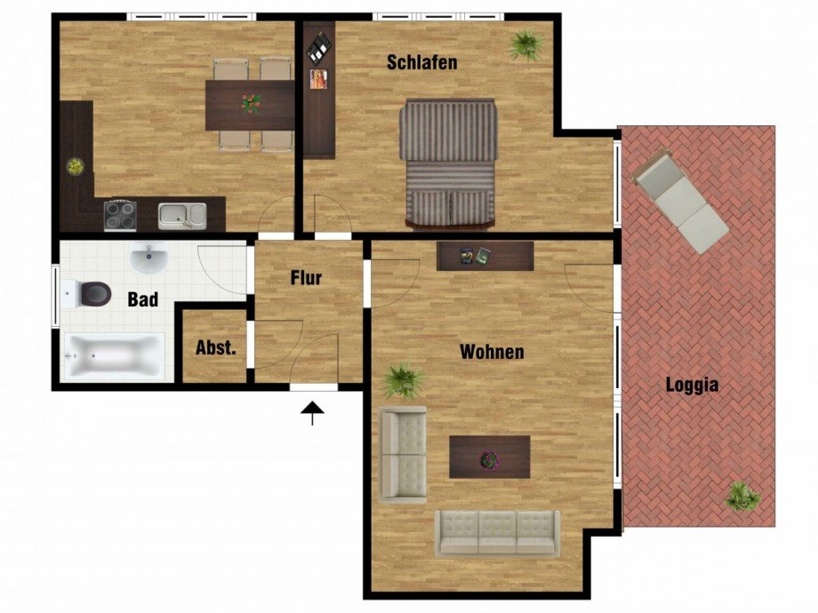 Grundriss Wohnung Westerstede