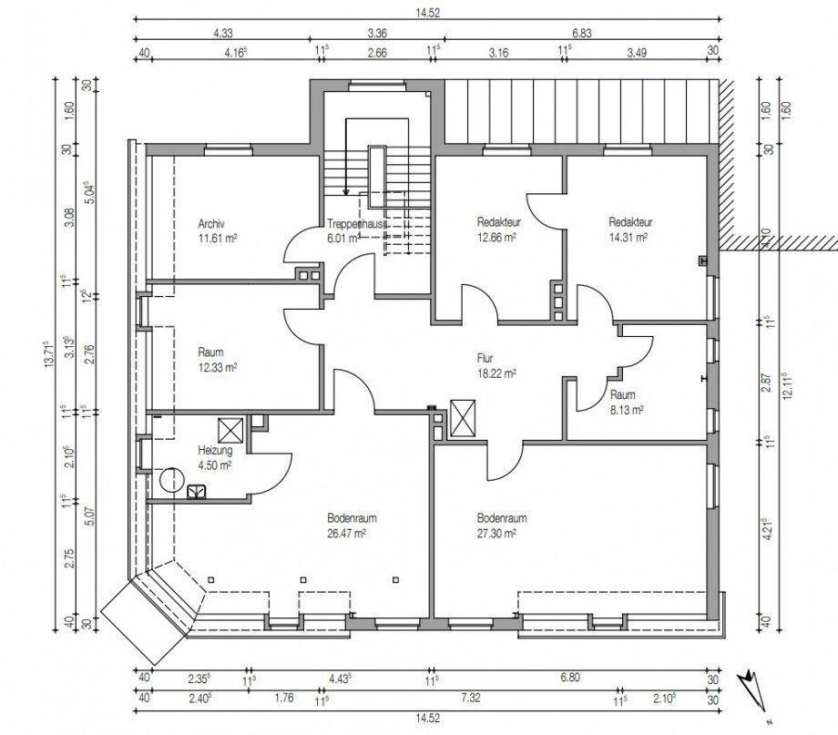 Dachgeschoss Wohn- / Gesch�ftshaus Nordenham