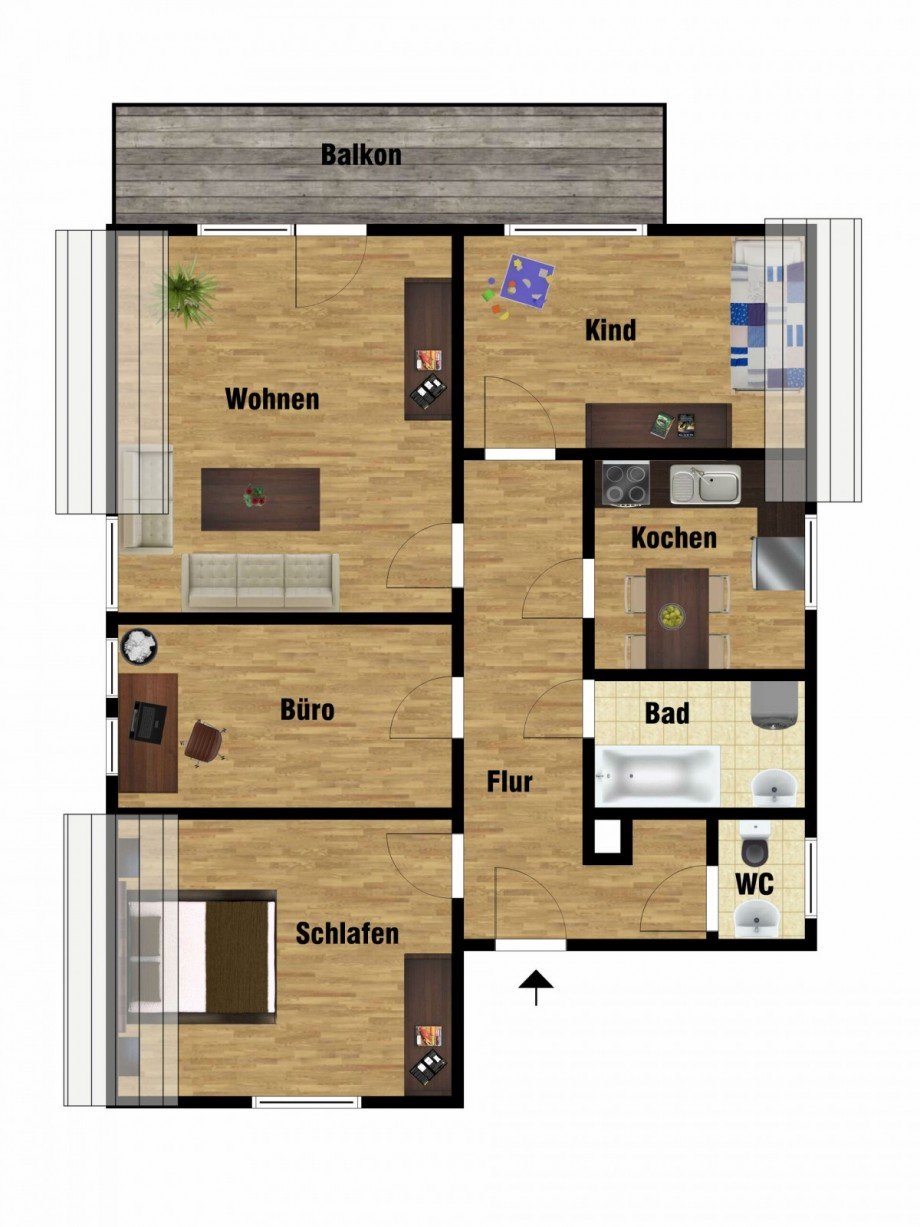 Dachgeschoss Zweifamilienhaus Wiefelstede