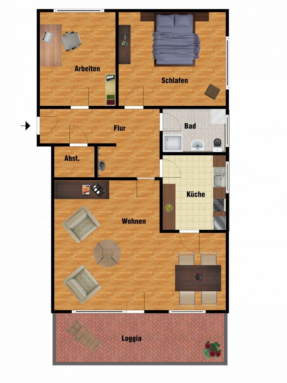 Grundriss Wohnung Westerstede