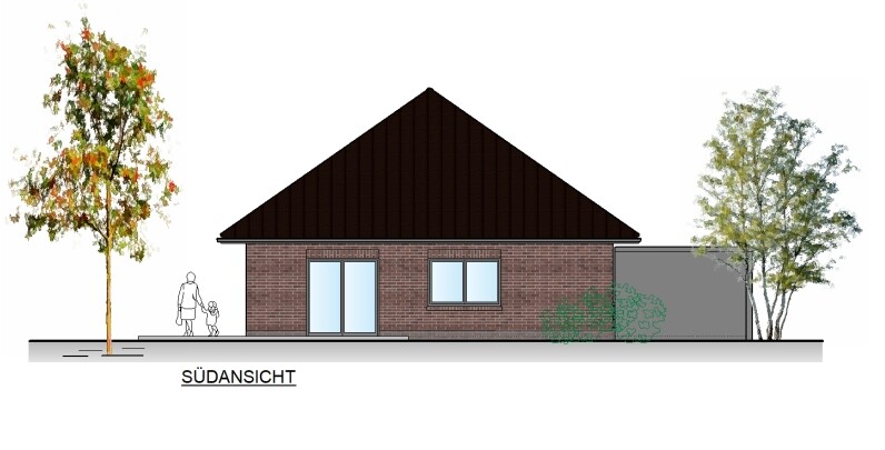 S�dansicht Bungalow Bad Zwischenahn