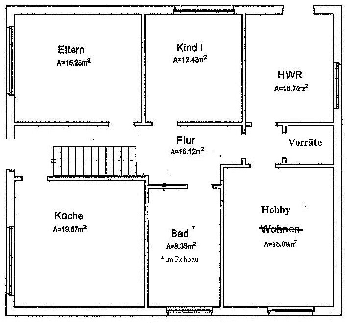 Erdgeschoss Einfamilienhaus Wiefelstede / Gristede