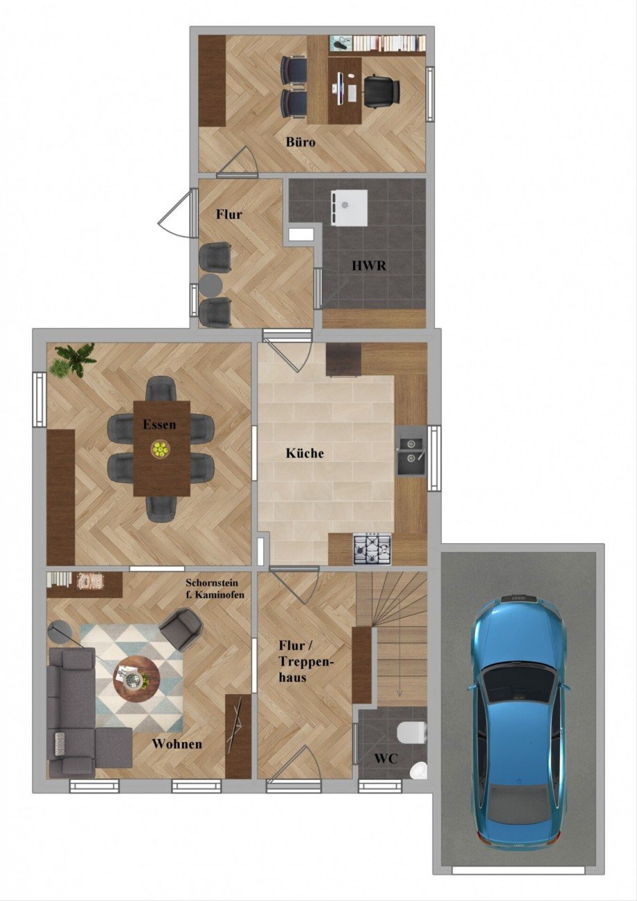 Erdgeschoss Einfamilienhaus Rastede