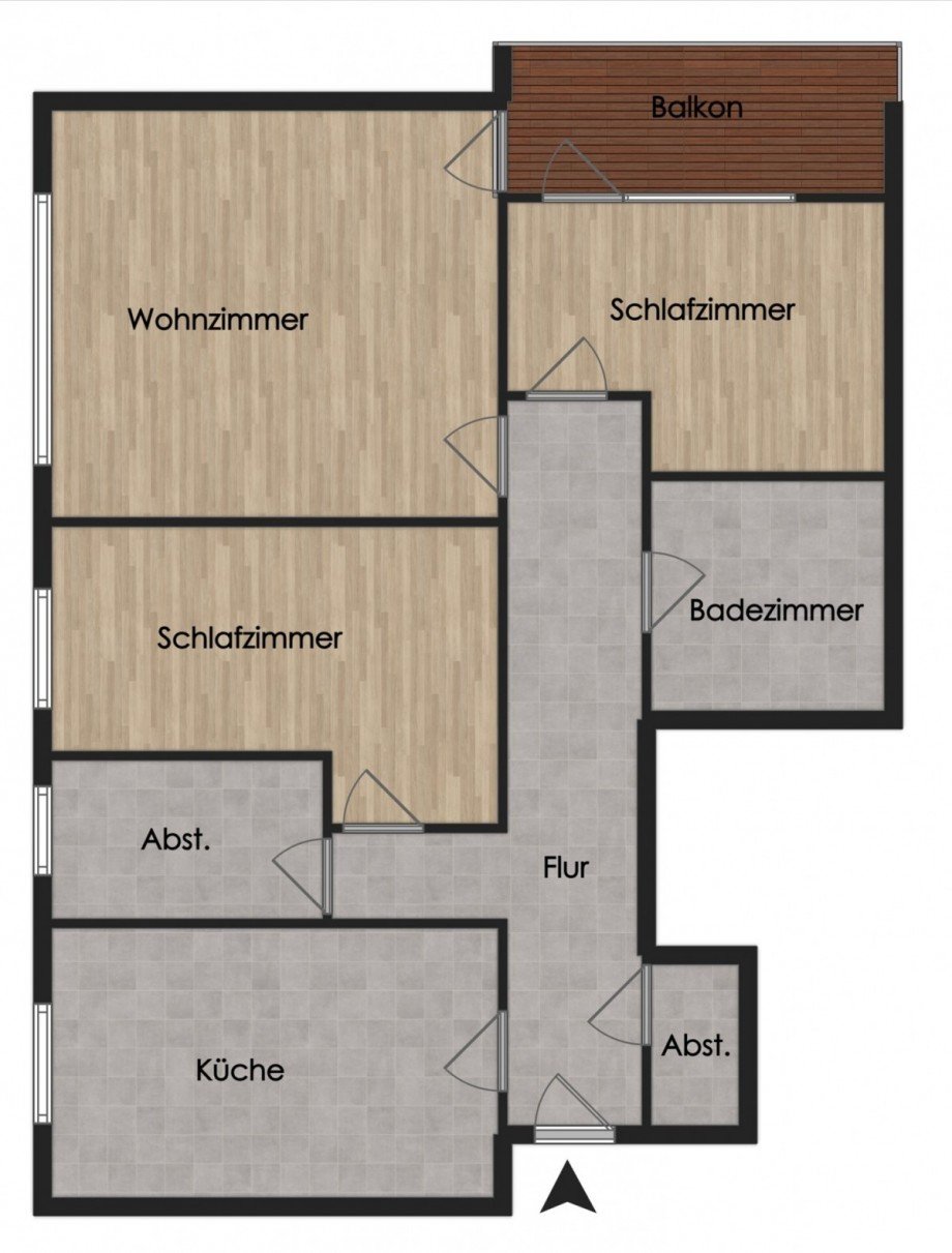 Grundriss Wohnung Apen / Godensholt