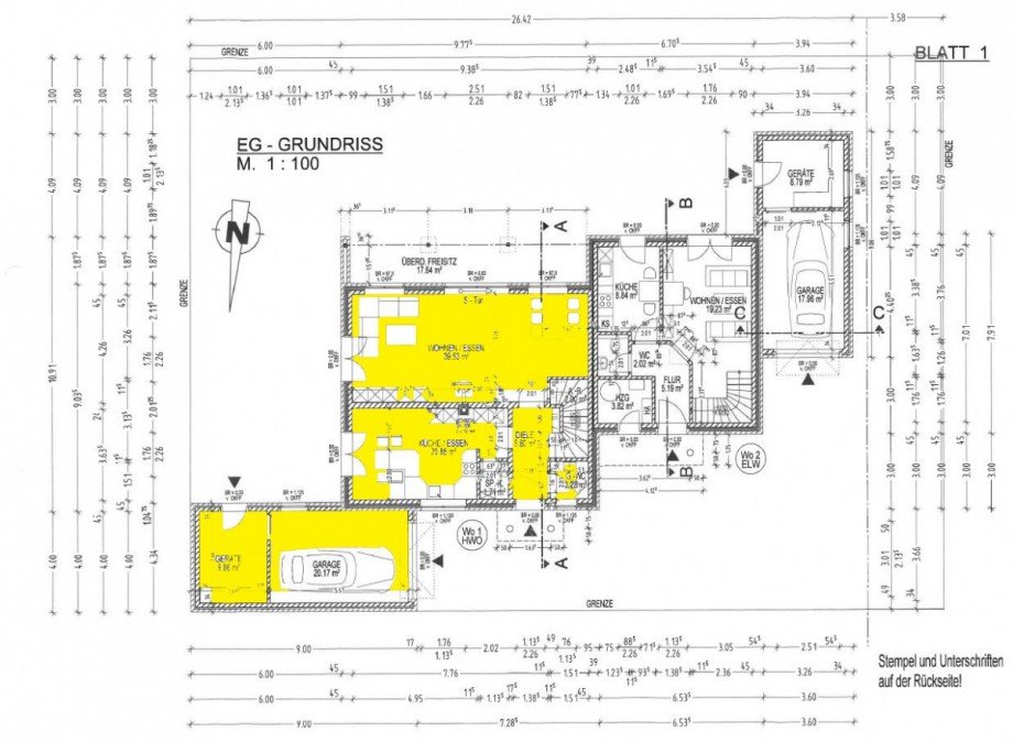 Grundriss Erdgeschoss Einfamilienhaus Westerstede