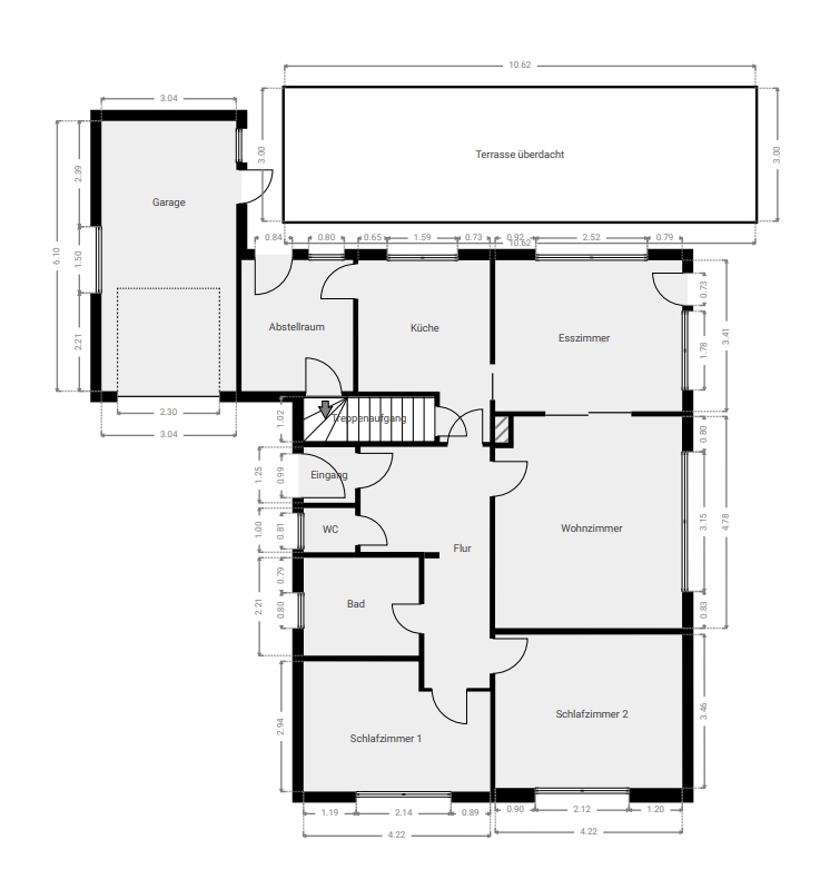 Grundriss Erdgeschoss Einfamilienhaus Westerstede