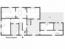 Es liegt nur ein Erdgeschoss-Grundriss vor. Resthof und Baugrundst�cke am Ortsrand