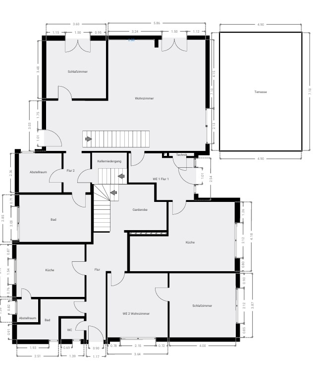 Erdgeschoss Zweifamilienhaus Westerstede