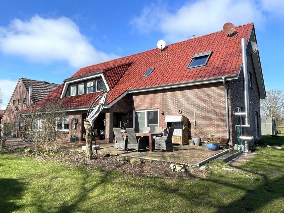 Terrasse Zweifamilienhaus Westerstede