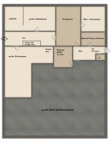 Erdgeschoss Resthof mit Weideland - ideal f�r Pferdehalter!
