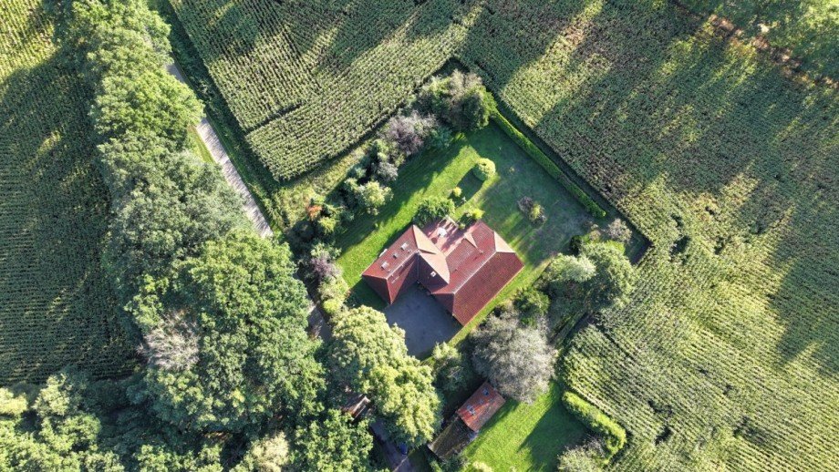 Draufsicht Landhaus Wiefelstede / Heidkamperfeld