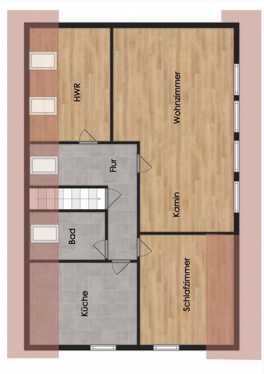 Grundriss Dachgeschosswohnung Westerstede