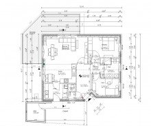 Grundriss Erdgeschoss Darf es ruhig und zentrumsnah sein? Neubau-Bungalow mit Wohlf�hlcharakter!
