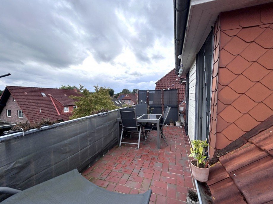Balkon Dachgeschosswohnung Westerstede