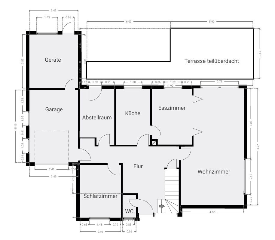 Erdgeschoss Einfamilienhaus Bad Zwischenahn