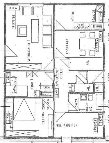 Haus 1: Erdgeschoss Zweifamilienhaus Wiefelstede / Bokel