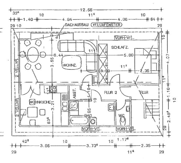 Studiowohnung im DG Mehrfamilienhaus Oldenburg