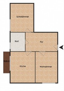 Grundriss Moderne Obergeschosswohnung in guter Lage!